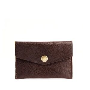 Portland Leather Dark Brown Envelope Wallet